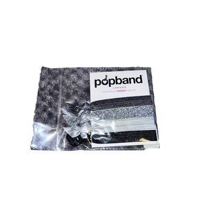 NEW Popband London Stretchy Hair Ties Pack of 4 Solid Metallic